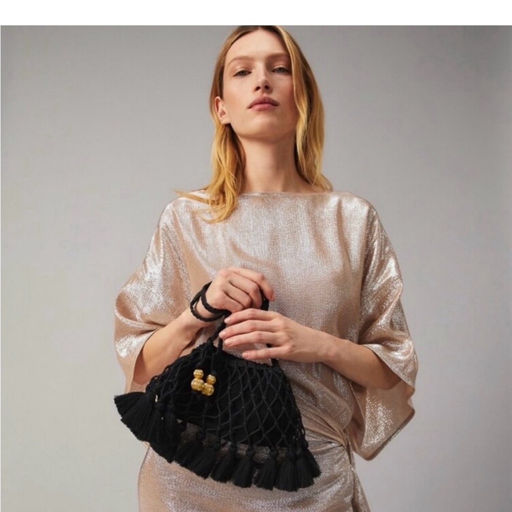 Tory Burch Black Tassel Women Bag - Picture 3 of 7